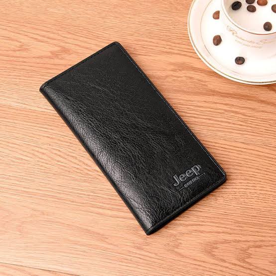 JEEP BULUO Men's Leather Wallet (Long Mobile Wallet)