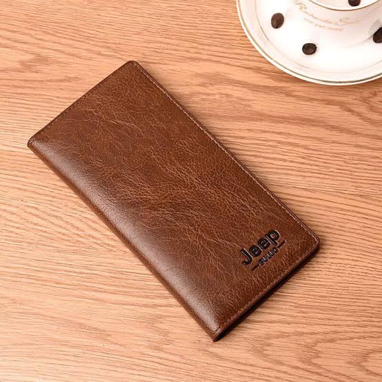 JEEP BULUO Men's Leather Wallet (Long Mobile Wallet)